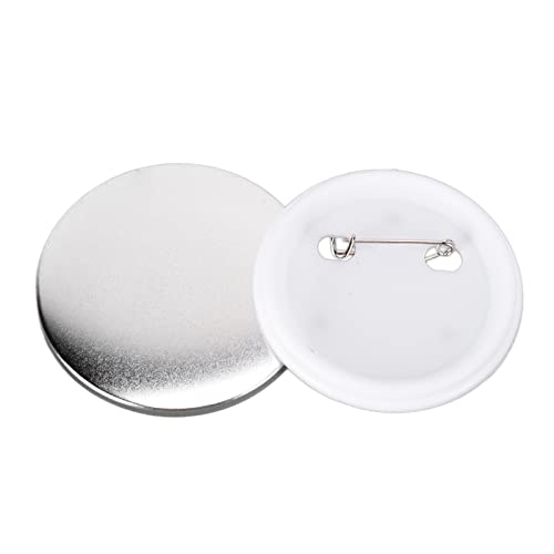 100 Pcs Abzeichen Zurück -Cover Tinplate Kunststoff Basis Vermeiden (100 Sätze mit 50-mm-Abzeichen) von CFTGIW