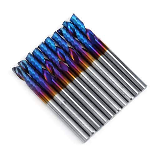 10pcs Fräsenschneider 3,175 Mm Blue Coating Shank Single Spiral Gravars Tools Carbid Die Verwendung von Ultra-feinkörnigen Zementierten Carbidmateri Unterstützt Gutes Fräsen und Schneiden 10pcs Fräsenschneider 3,175 Mm Blue Coating Shank Single Spiral Gravars Tools Carbid Die Verwendung von Ultra-feinkörnigen Zementierten Carbidmateri Unterstützt Gutes Fräsen und Schneiden von CFTGIW