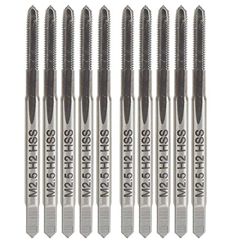 10pcs HSS -Thread Tippen Sie auf High -Hard Maschinen Thread Bohrer M2,5 X 0,45 H2 Kapitelad Drill Bithss Tapachine Gut Gemacht für von CFTGIW