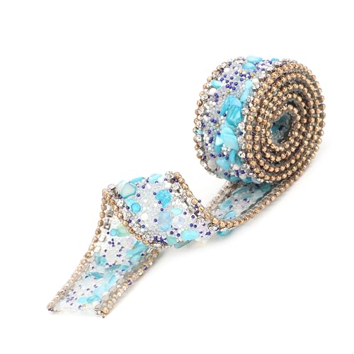 2,5 Cm DIY Mesh Wrap Roll -Strasskettenverkleidungsbanddekoration Ribbonrhinstones Ribbonkristall Ribbonkristallketten Trimcrystal -Ketten Trimmband. Material und zu Hoch (#2) von CFTGIW