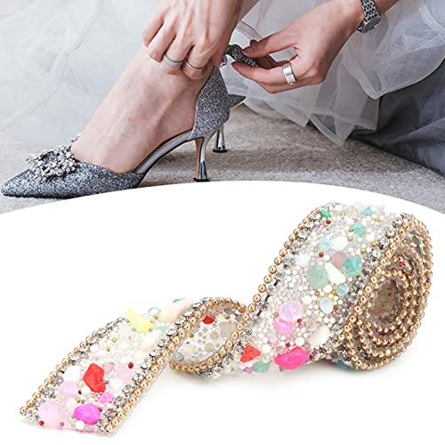 2,5 Cm DIY Mesh Wrap Roll -Strasskettenverkleidungsbanddekoration Ribbonrhinstones Ribbonkristall Ribbonkristallketten Trimcrystal -Ketten Trimmband. Material und zu Hoch (#3) von CFTGIW