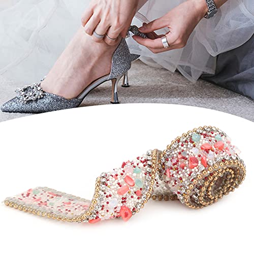 2,5 Cm DIY Mesh Wrap Roll -Strasskettenverkleidungsbanddekoration Ribbonrhinstones Ribbonkristall Ribbonkristallketten Trimcrystal -Ketten Trimmband. Material und zu Hoch (#5) von CFTGIW