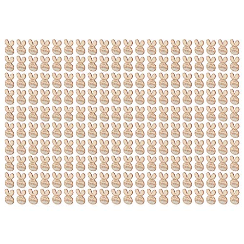 200pcs Hölzerne Hasenausschnitte Holzchiphandwerk Graffiti DIY Home Dekoration Handwerk Geeignetes Erwachsene Holzhasenausschnitte Holz Hasenausschnitt Holzhandwerk von CFTGIW