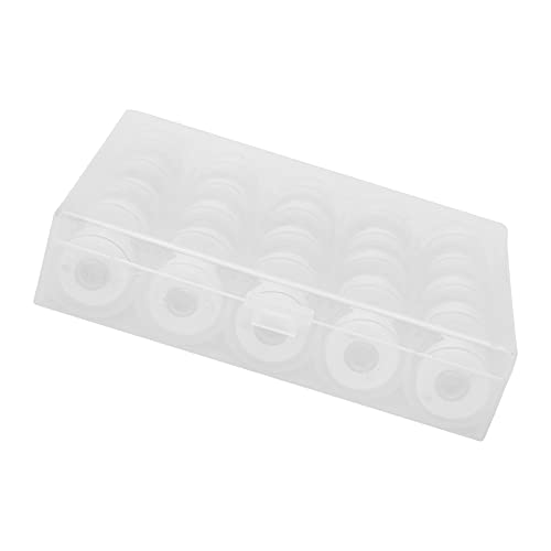 25pcs Spulen mit Gewindewicklungsdraht Transparente Spulen für Stick- und Nähmaschinen. (Transparentes Spulenkabel) von CFTGIW