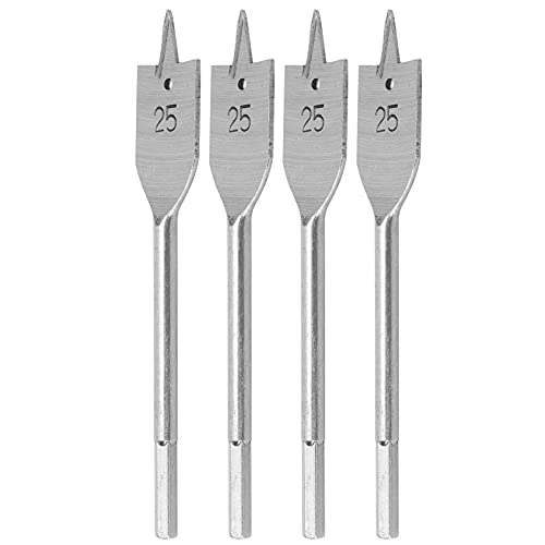 4pcs Flachholzbohrer Bit Set Hoher Kohlenstoffstahl Holzbearbeitungswerkzeug Ersatz 25mm Flachholzbohrer Bitswoodarbeit Flaches Driflat Bit Holzbearbeitung von CFTGIW