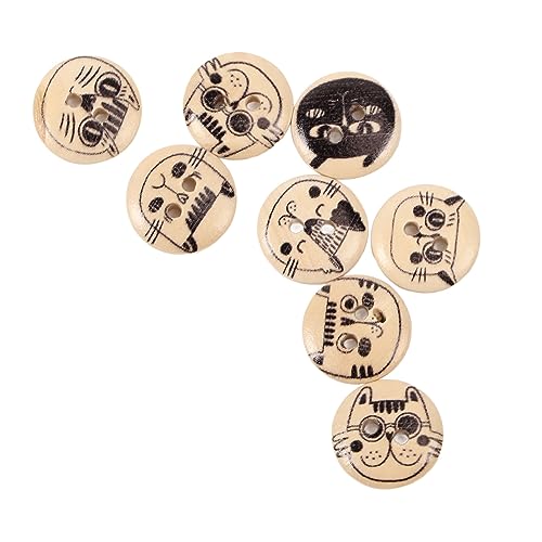 500pcs Holzknöpfe 2 Löcher Runde Deko Cartoon Katzendruck Verschiedene Holzknöpfe für Kleidung Bag Craft 15 Mm Weißer Hintergrund Schwarz Line Katze Runde Schwarze Linie Katze Sortiert 500pcs Holzknöpfe 2 Löcher Runde Deko Cartoon Katzendruck Verschiedene Holzknöpfe für Kleidung Bag Craft 15 Mm Weißer Hintergrund Schwarz Line Katze Runde Schwarze Linie Katze Sortiert von CFTGIW