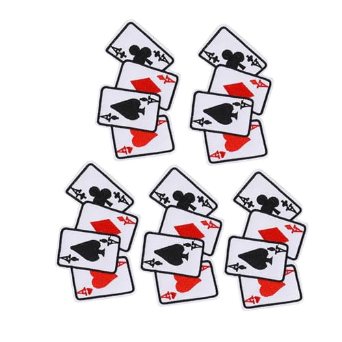 5pcs Poker Ace Kleidung Patch Eisen auf Spielkarten Applique DIY T -Shirt Stoff Aufkleber 5pcs Poker Ace Kleidung Patch Eisen auf Spielkarten -Applique DIY T -Shirt Stoff Aufkleber Unsere von CFTGIW