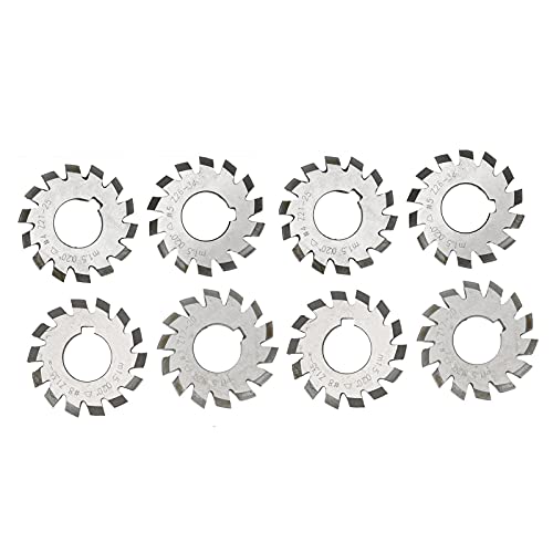 8pcs Getriebeschneider Hochgeschwindigkeit Stahl Schneidwerkzeug Industriemittel M1,5 20 ° 5 Mm 6 Mm Getriebegänger20 ° Getriebeschneidergeschwindigkeit StereTe Die Zähne. eine Ausrüstung von CFTGIW