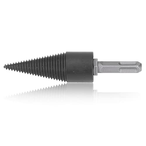 Brennholz Bitkegelholzholz -Splitter -Bohrer Kohlenstoffstahl -Holzsplitter -Werkzeug mit 3pcs Abnehmbarer Schaft 42 Mm / 1,7 Zoll Brennholz Bitwood Splitter Drill Bitcone Holzsplitter Bitremovable von CFTGIW