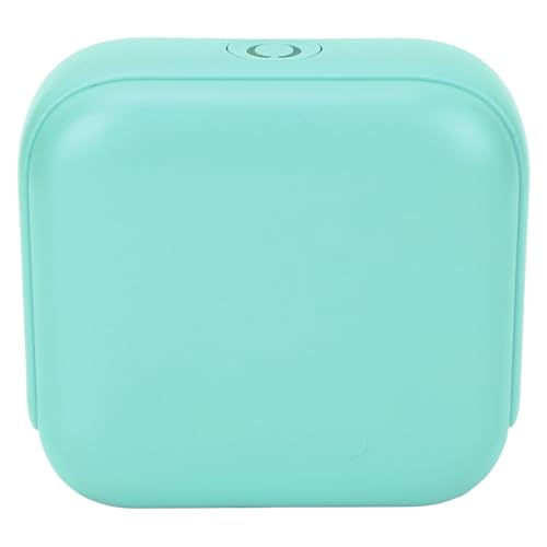 CFTGIW Thermo -Etikettdrucker Tragbare Thermische Tintelose Fotodrucker für Home School Office Violett Größen Besprechung Bedarf Photo Thermal Etikett Printerportable Wärmedruckermall (GREEN) von CFTGIW