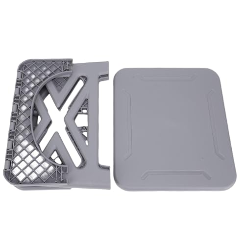 CFTGIW Tragbare Camping -Toilette Faltbare Reisetoilette mit Deckel 220.46lbs Belastungskapazität für Wanderbootten Im Freien (GREY) von CFTGIW