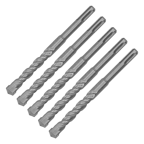 Hammerbohrer Bitcarbid -Spitze DR 5 -PCs Hammerbohrer 160 Mm Länge 2 Flöte Selbstvertecker Tipp -Aufprallbohrer Bits für BS -Beton 5 Mm/0,2 Zoll Vielseitigkeit. Hämmern Unseren für von (4mm) (5 mm) von CFTGIW