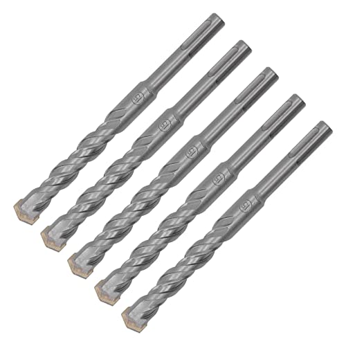 Hammerbohrer Bitcarbid -Spitze DR 5 -PCs Hammerbohrer 160 Mm Länge 2 Flöte Selbstvertecker Tipp -Aufprallbohrer Bits für BS -Beton 5 Mm/0,2 Zoll Vielseitigkeit. Hämmern Unseren für von (4mm) (5 mm) von CFTGIW