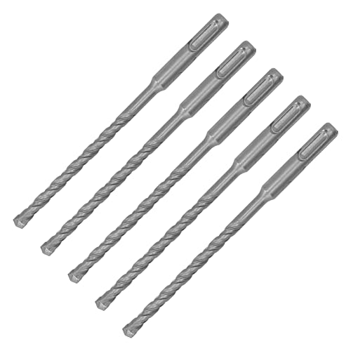 Hammerbohrer Bitcarbid -Spitze DR 5 -PCs Hammerbohrer 160 Mm Länge 2 Flöte Selbstvertecker Tipp -Aufprallbohrer Bits für BS -Beton 5 Mm/0,2 Zoll Vielseitigkeit. Hämmern Unseren für von (4mm) (5 mm) von CFTGIW