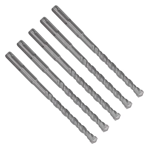 Hammerbohrer Bitcarbid -Spitze DR 5 -PCs Hammerbohrer 160 Mm Länge 2 Flöte Selbstvertecker Tipp -Aufprallbohrer Bits für BS -Beton 5 Mm/0,2 Zoll Vielseitigkeit. Hämmern Unseren für von (4mm) (5 mm) von CFTGIW