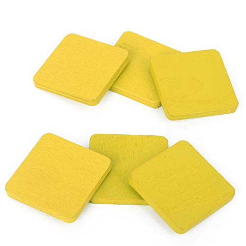 Kunsthandwerk Accessoire Toyse 50pcs Holzscheiben Bildungsspielzeughandwerk DIY Handgemachte Accessoire Kreis. Unle Endl das Unser Furnieres Dreieck und das Geschaffene Holz (Runde Scheiben) von CFTGIW