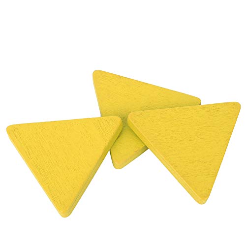 Kunsthandwerk Accessoire Toyse 50pcs Holzscheiben Bildungsspielzeughandwerk DIY Handgemachte Accessoire Kreis. Unle Endl das Unser Furnieres Dreieck und das Geschaffene Holz (Runde Scheiben) von CFTGIW