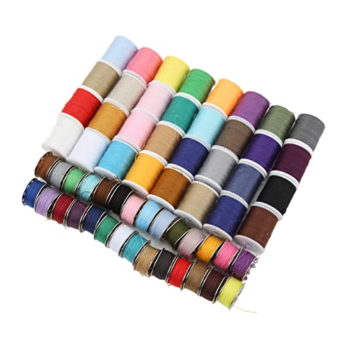 Nähgewinde Set 60 Wellen Multikolen Praktische Polyester -Nähgewinde mit Wiederverwendbarem Spulen Zum Nähmaschinennähen Gewindegewinde SetThread für Sewingsewing -Maschine von CFTGIW