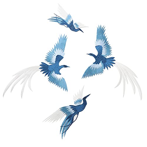 Phoenix Vogel Kombination Gesticktes Patch Stoff Aufkleber Applikat Bastelkleidung Accessoires Geeignete Dekoration. Stoffaufkleber -Kleidungszubehör Bestickter Pflaster Nähen von CFTGIW