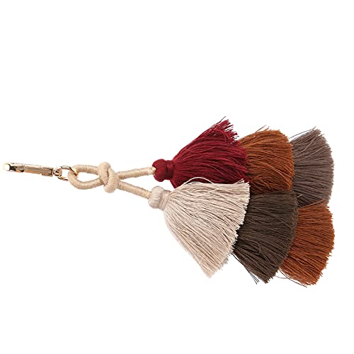 Quaste Pend DIY Tragbare Modische Baumwollfäden -Pend -Material für Keychain Bastelkleidung Taschen Dekoration (Kaffee) von CFTGIW