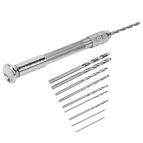 Silber Aluminiumlegierung Handbohrer mit 10 Bohrbits Manuell Holzbearbeitungswerkzeugen mit Zuversicht. Handbohrer Bohrer Bithand Drilltwisted Drillwood Working Tool Silber Aluminiumlegierung Handbohrer mit 10 Bohrbits Manuell Holzbearbeitungswerkzeugen mit Zuversicht. Handbohrer Bohrer Bithand Drilltwisted Drillwood Working Tool von CFTGIW
