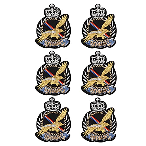 Stoffaufkleber auf Decalsire 6pcs Stoffaufkleber DIY Stickerei Eagle Abzeichen Muster Eisen auf Flecken für Kleidung Handwerk Stoffaufkleber auf Decalsire 6pcs Stoffaufkleber DIY Stickerei Eagle Abzeichen Muster Eisen auf Flecken für Kleidung Handwerk von CFTGIW