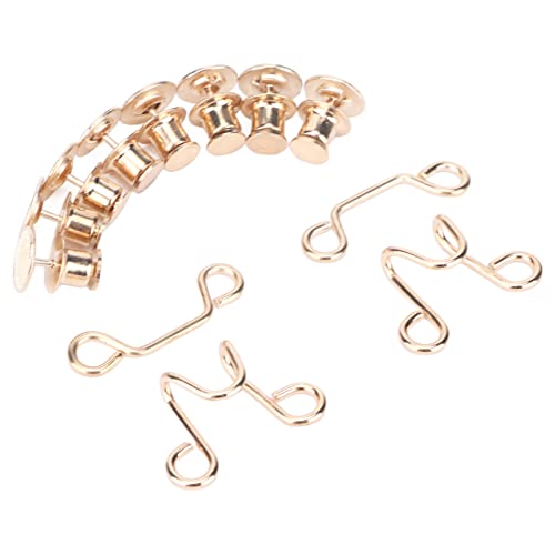 Taille Schnalle Abtrennbare Taillenstifte Strecker Set für Röcke P Collars Gold Kirts P Curchars Gold Taille Schnalle Extenderp Pins Pins Cl Knöpfe (GOLD) von CFTGIW