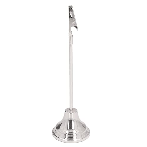 Tischnummernhalter Bequemer Praktischer Stabiler Attraktiver Deco Photo Stand für OfficeBlack Tand für OfficeBlack Table Number HolderCard StandPhoto Inhaber Kartenhalterkarte (SILVER) von CFTGIW