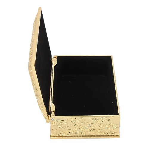Vintage Schmuckschatulle Geschnitzt ELEG Colorfast Zink Legierung Weiche Futtermarket Storage Box für Schminktisch Regal Silber Farbe E Regal Silber Farbe Vintage Schmuck Boxtrinket Speicher (GOLD) von CFTGIW