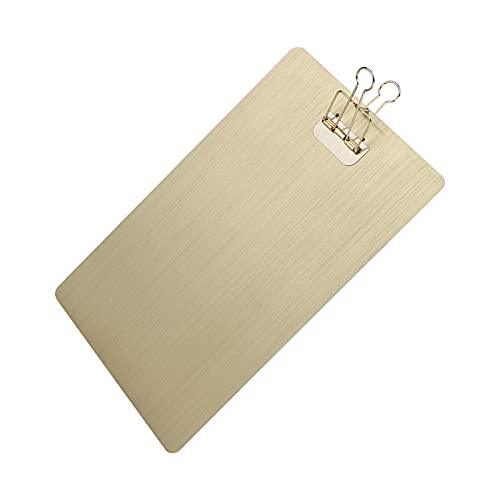 Zwischenablage Suspensible Rost Proof Weast Probess Scratch Eisen Metall Zeichnungsbrett Ordner Zum Schreiben von Malegold Schreiben von Painting -Clipboardclip -Boardmetal (GOLD) von CFTGIW