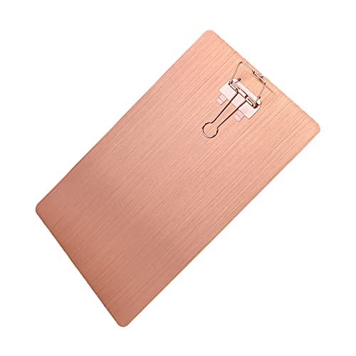 Zwischenablage Suspensible Rost Proof Weast Probess Scratch Eisen Metall Zeichnungsbrett Ordner Zum Schreiben von Malegold Schreiben von Painting -Clipboardclip -Boardmetal (Roségold) von CFTGIW