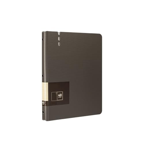 CFY652 Fächermappe A4-Dateiordner mit transparenten Einsätzen, verdickter Datendatei-Speicherbuch-Bürobedarf Document Organizer(Grigio) von CFY652