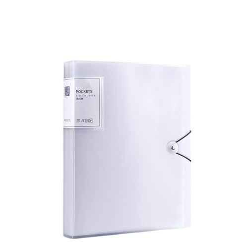 CFY652 Fächermappe A4 Farbe Transparent Ordner Dokument Große Kapazität Staubdicht Wasserdicht Datei Organizer Score Test PaperHolder Student Datei Datei Document Organizer(Transparent) von CFY652