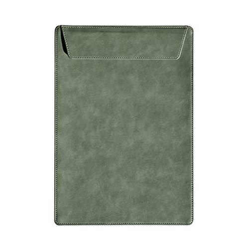 CFY652 Fächermappe Konferenzblock aus Leder, A4, Geschäftsordner mit verstecktem Stifteinsatz, multifunktionales Klemmbrett for Büro, Schulen Document Organizer(Green) von CFY652