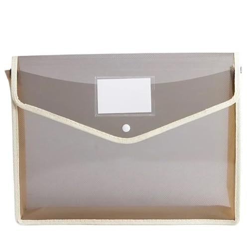 CFY652 Fächermappe PVC-Tasche mit großer Kapazität, wasserdichte Dokumententasche, A4-Aktenordner, Datei-Organizer, Umschlagordner, Schule, Bürobedarf, Organisatoren Document Organizer(Grigio) von CFY652