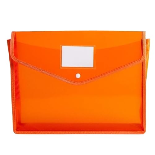 CFY652 Fächermappe PVC-Tasche mit großer Kapazität, wasserdichte Dokumententasche, A4-Aktenordner, Datei-Organizer, Umschlagordner, Schule, Bürobedarf, Organisatoren Document Organizer(Orange) von CFY652