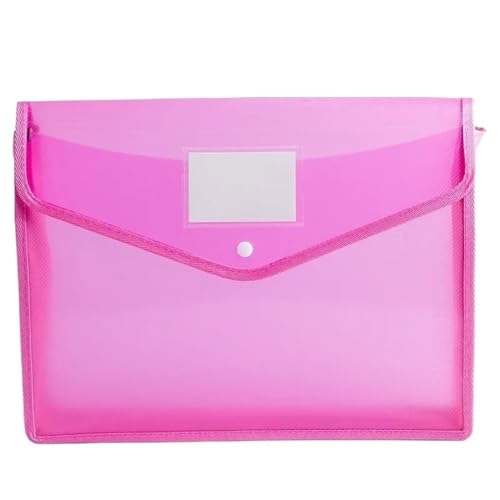 CFY652 Fächermappe PVC-Tasche mit großer Kapazität, wasserdichte Dokumententasche, A4-Aktenordner, Datei-Organizer, Umschlagordner, Schule, Bürobedarf, Organisatoren Document Organizer(Pink) von CFY652