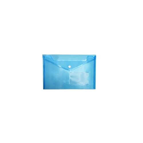 CFY652 Fächermappe Transparente Bunte Kunststoff-A5-Ordner, Aktentasche, Dokumententasche, Ordner, Papieraufbewahrung Document Organizer(Blue) von CFY652