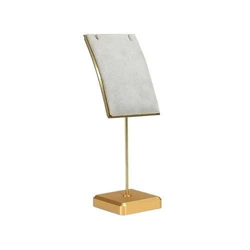 CFY652 Schmuckständer Halskette Schmuck Display Rack Anhänger Schaufenster Display Requisiten Display Rack Metall Display Stand Schmuckaufbewahrung(Grigio,Groß) von CFY652
