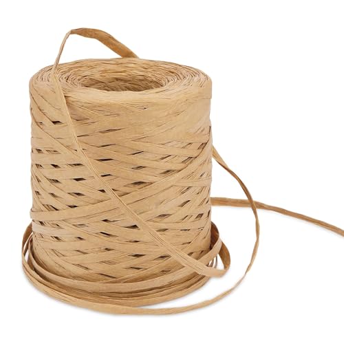 200M Braun,Raffia Bast,Raffiabast Papierband,Geschenkband Papier,Geschenkband Bast,Geschenkbänder,Geschenkschnur,Bastband Naturmaterial von CFifHtOL
