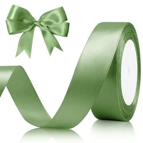 Geschenkband Grün,Geschenkband,Geschenkbänder,Schleifenband Grün,Satinband Grün,Band Salbeigrün,Geschenkbanf,Geschenke Band,Geschenksbänder,Geschenkverpackung Deko Band,Schleifenband Salbeigrün von CFifHtOL