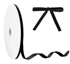 Samtband,Weiches Samtband Geschenkband,Schwarz von CFifHtOL