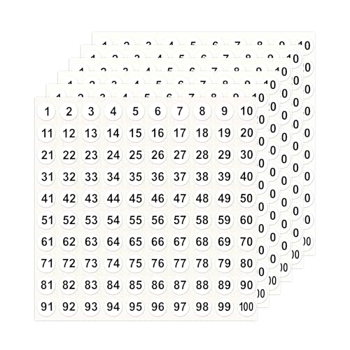 Zahlen Aufkleber,Klebezahlen,Number Stickers - 2500 Stück Weiß Zahlen Sticker,Einfach Abzuziehen & Aufzukleben,Perfekt Für Ordnen,Beschriften & Diy Projekte | Ideal Für Büros, Schulen & Haushalte Zahlen Aufkleber,Klebezahlen,Number Stickers - 2500 Stück Weiß Zahlen Sticker,Einfach Abzuziehen & Aufzukleben,Perfekt Für Ordnen,Beschriften & Diy Projekte | Ideal Für Büros, Schulen & Haushalte von CFifHtOL
