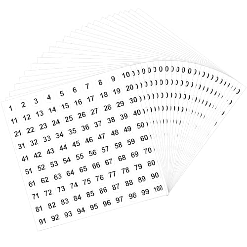 Zahlen Aufkleber,Klebezahlen,Number Stickers - 2500 Stück Weiß Zahlen Sticker,Einfach Abzuziehen & Aufzukleben,Perfekt Für Ordnen,Beschriften & Diy Projekte | Ideal Für Büros, Schulen & Haushalte Zahlen Aufkleber,Klebezahlen,Number Stickers - 2500 Stück Weiß Zahlen Sticker,Einfach Abzuziehen & Aufzukleben,Perfekt Für Ordnen,Beschriften & Diy Projekte | Ideal Für Büros, Schulen & Haushalte von CFifHtOL