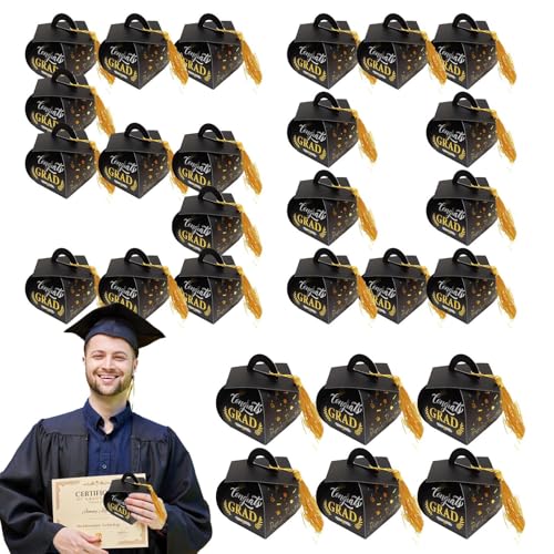 CGACCSD Graduierungsboxen | Party-Set 2025 mit Quasten | Behälter für Süßigkeiten, Schokolade und Snacks – Highschool-Zeremonien von CGACCSD