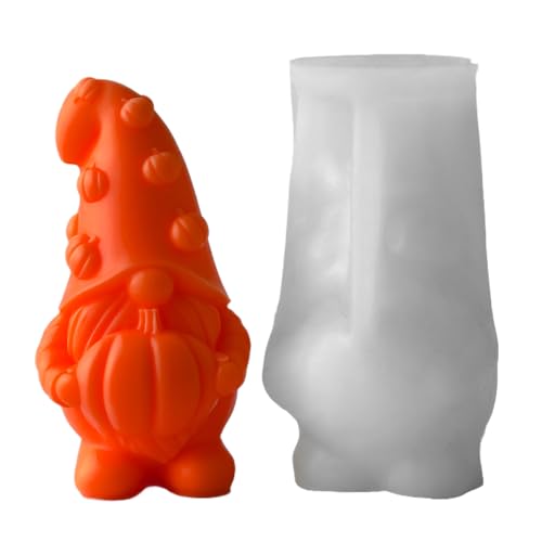 CGACCSD Halloween Schokoladenformen, 3D Silikone Kürbisform, Wiederverwendbare Herbstform Für Fondant Deko Klassenbasteln Seifen Harz Kunst von CGACCSD