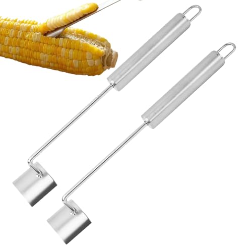 CGACCSD Maisschäler, Maismuskatnuss, 2 Packungen aus Edelstahl, COB PHOVEL, schnelles Trennwerkzeug, Schälgerät, Haushaltsraspel für Grill CGACCSD Maisschäler, Maismuskatnuss, 2 Packungen aus Edelstahl, COB PHOVEL, schnelles Trennwerkzeug, Schälgerät, Haushaltsraspel für Grill von CGACCSD