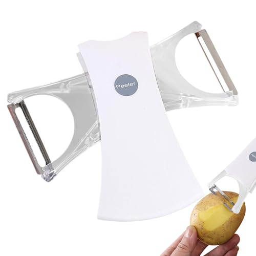 CGACCSD Obstschäler, Gemüseschäler – Vegetarischer Schäler mit doppeltem Ende, rostfrei, rotierender Schaft, rutschfreier Griff, multifunktionales Reibewerkzeug für Birnen CGACCSD Obstschäler, Gemüseschäler – Vegetarischer Schäler mit doppeltem Ende, rostfrei, rotierender Schaft, rutschfreier Griff, multifunktionales Reibewerkzeug für Birnen von CGACCSD
