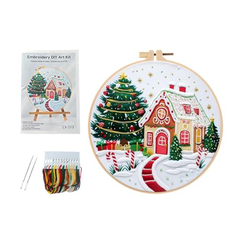 CGACCSD Stickset Weihnachten | Ornament-Set Stickerei Motiv Weihnachten | Zubehör mit Nadeln und Fäden für Anfänger, Mütter, dekorative Projekte CGACCSD Stickset Weihnachten | Ornament-Set Stickerei Motiv Weihnachten | Zubehör mit Nadeln und Fäden für Anfänger, Mütter, dekorative Projekte von CGACCSD