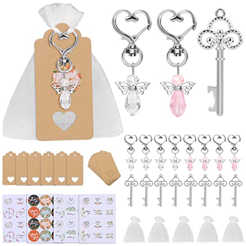 CGBOOM Gastgeschenke Hochzeit,40 Stück Schutzengel-Schlüsselanhänger, Taufeset, Hochzeitsgeschenke mit Organzabeuteln und Taufetiketten, geeignet für Hochzeiten, Taufen, Geburtstagsfeiern CGBOOM Gastgeschenke Hochzeit,40 Stück Schutzengel-Schlüsselanhänger, Taufeset, Hochzeitsgeschenke mit Organzabeuteln und Taufetiketten, geeignet für Hochzeiten, Taufen, Geburtstagsfeiern von CGBOOM
